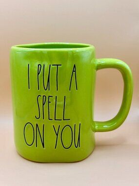 NWT Rae Dunn I PUT A SPELL ON YOU Mug Halloween Coffee Cup 16 oz